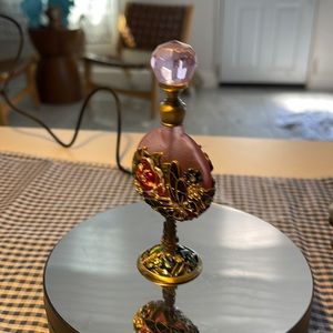 Beautiful rose butterfly perfume bottle